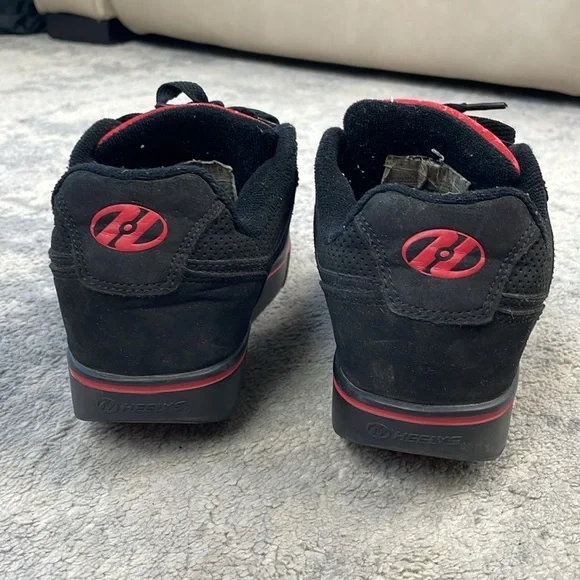 Heelys Motion Plus Roller Shoes Skate Sneakers Black Low Top Sz 6Y - Picture 9 of 14